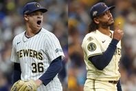 トレードでメッツに加入したマイヤーズ（左）、ペラルタ（右）。(C)Getty Images