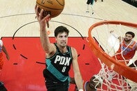 ブレイザーズ２年目の今季、目覚ましい活躍を見せるアブディヤ。MIPの有力候補にも挙がっている。(C)Getty Images