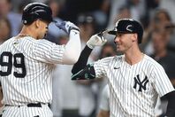 ジャッジ（左）らとともにヤンキースの上位打線を担うベリンジャー（右）。(C) Getty Images