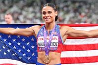 第一子を妊娠したマクラフリン＝レブロン。写真：梅月智史（THE DIGEST写真部）