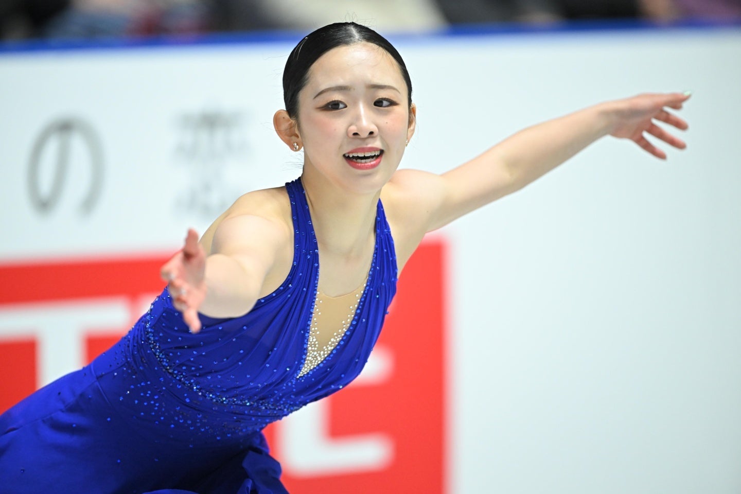 四大陸選手権で初優勝を飾った青木祐奈。写真：金子拓弥（THE DIGEST写真部）