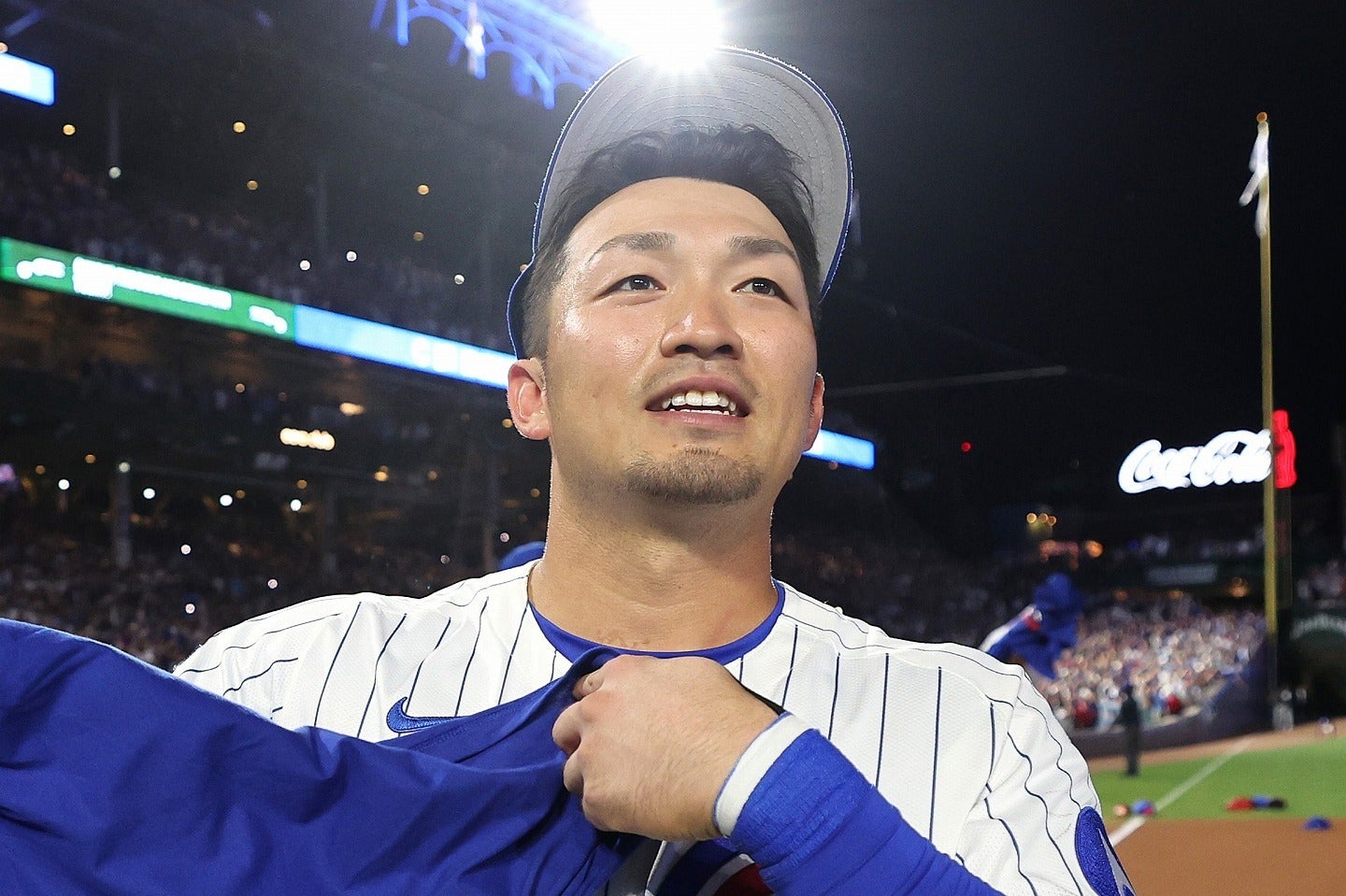 畠山さんとの仲睦まじい様子が公開された鈴木。(C)Getty Images