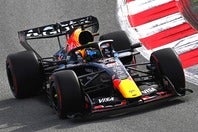 シェイクダウン・テストでクラッシュしたハジャー。(C) Getty Imaeges