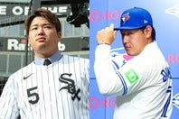 チームを得点面でけん引する役割が求められる村上（左）と岡本（右）。(C)Getty Images