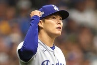 ドジャース専門メディアからチーム内で２番目との評価を受けている山本。(C)Getty Images