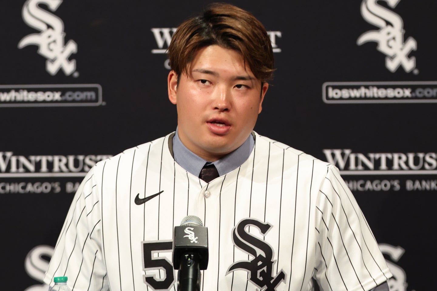 ホワイトソックスに入団した村上。自身のSNS投稿が注目を集めている。(C)Getty Images