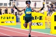 ２回目のマラソンで好走した黒田。写真：アフロスポーツ