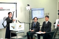 全国選抜高校テニス大会の抽選会の様子。全国大会ならではの注目カードが並び、見どころ豊富な組み合わせが出揃った。写真提供：全国選抜高校テニス大会実行委員会