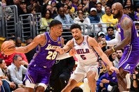 八村は後半だけで11得点と躍動。ドンチッチが離脱した一戦での逆転勝利に貢献した。(C)Getty Images