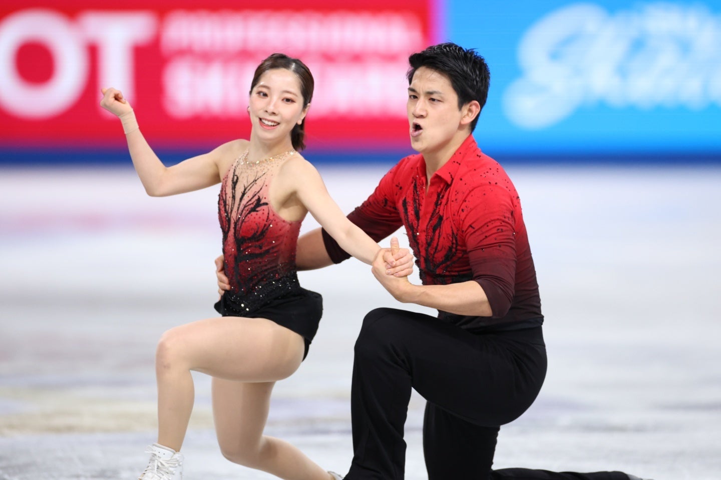 “りくりゅう”こと三浦／木原ペア。写真：永島裕基