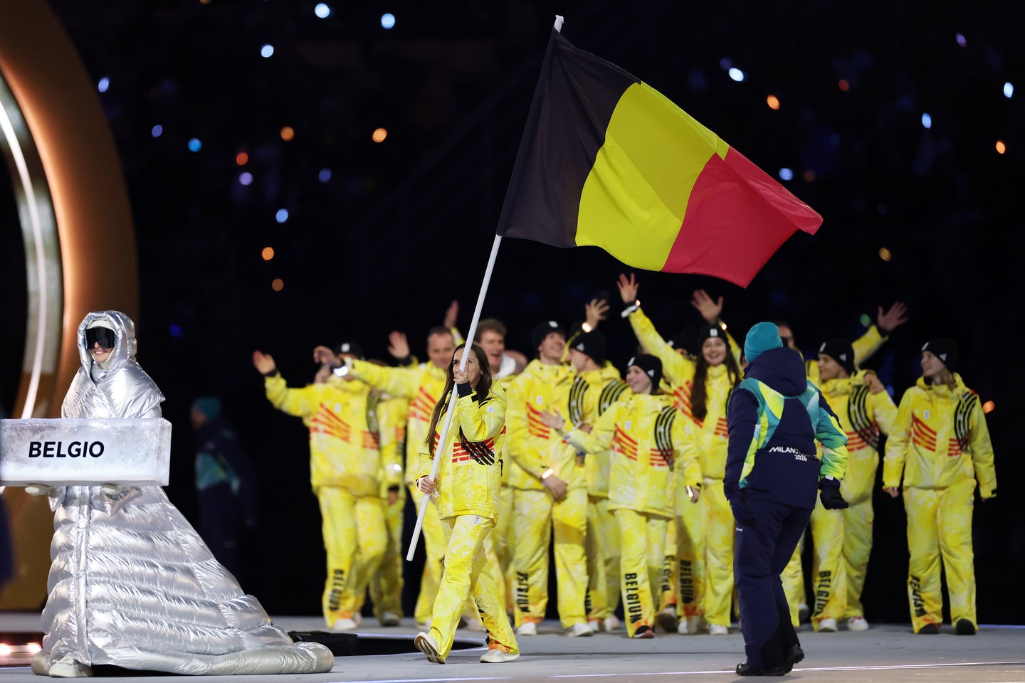 ミラノ五輪開会式のパネラーの姿に注目が集まった。(C)Getty Images