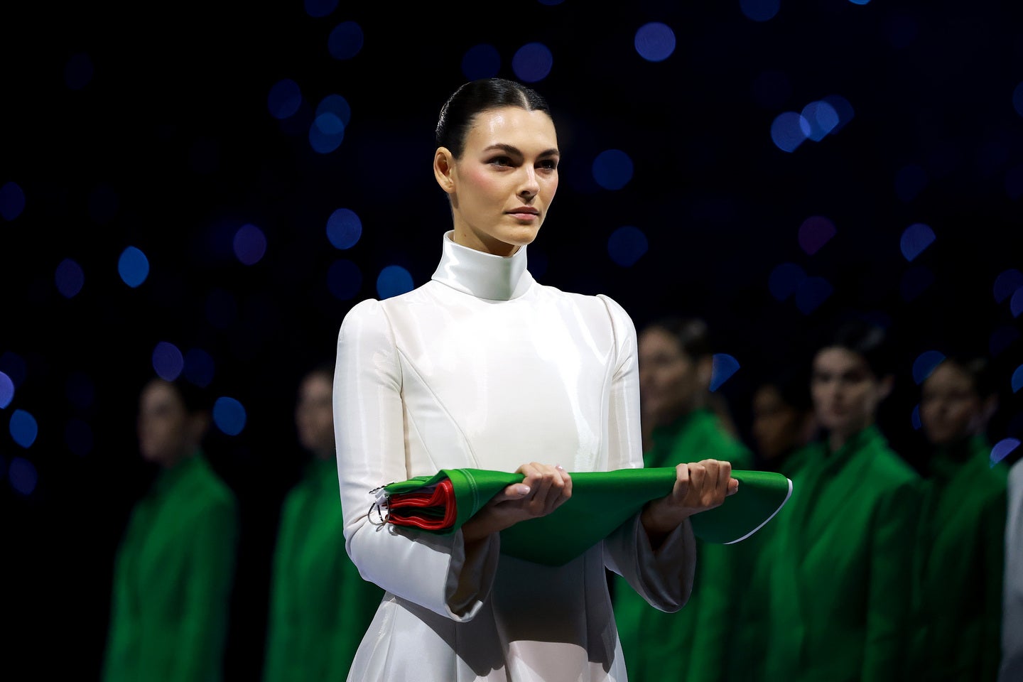 ミラノ・コルティナ五輪開会式に登場したチェレッティさん。(C)Getty Images