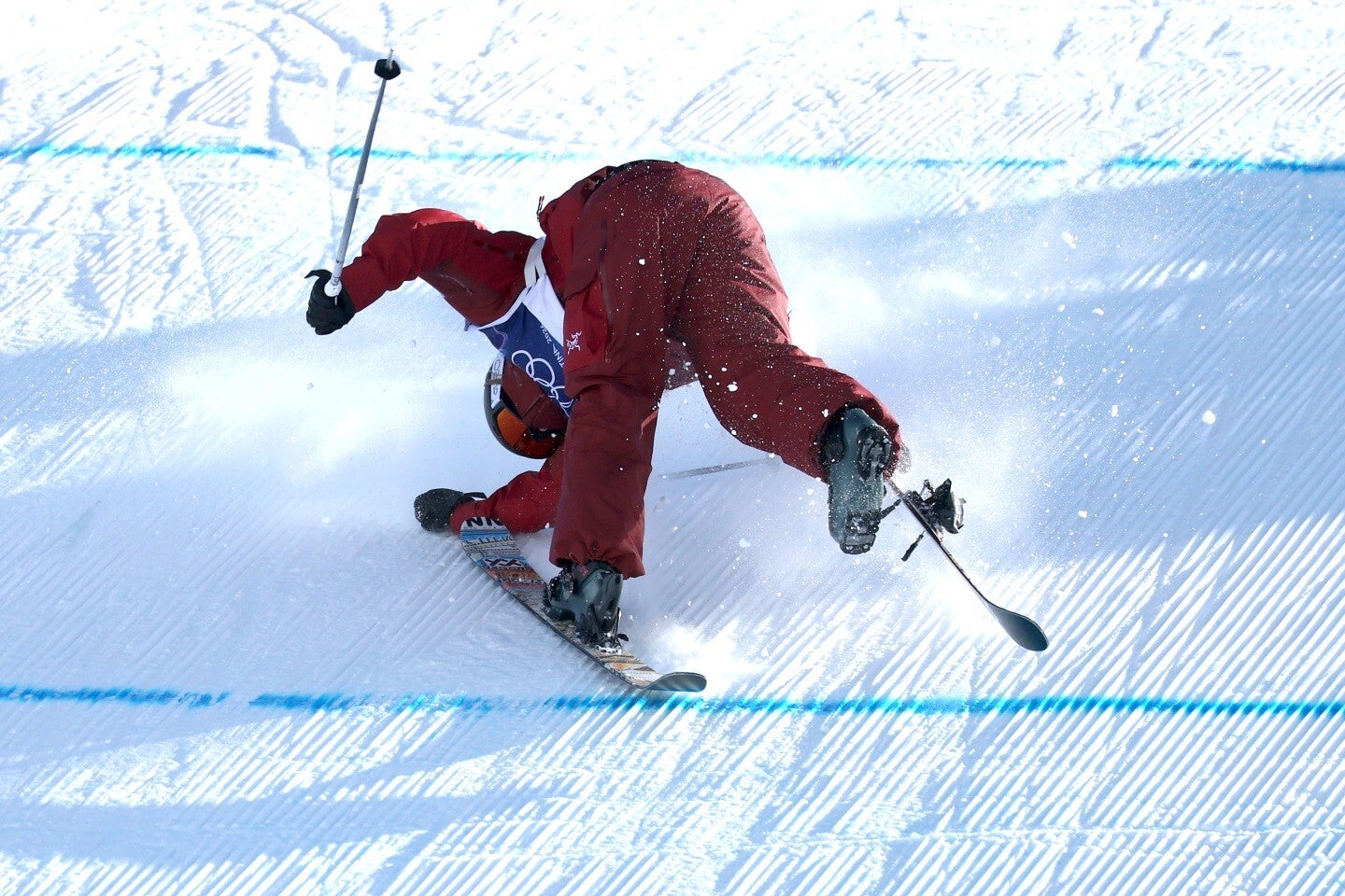フリースタイルスキー女子スロープスタイルは転倒者が相次いだ。(C) Getty Images