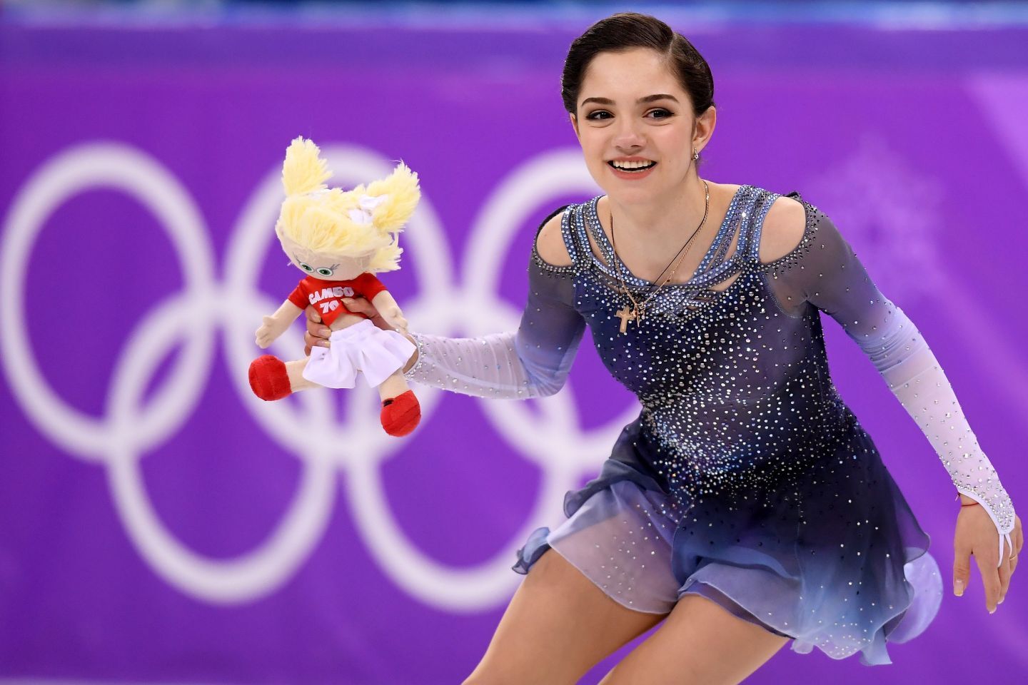 平昌五輪時のメドベージェワ（写真）。実はまだ現役引退を表明していない。(C)Getty Images