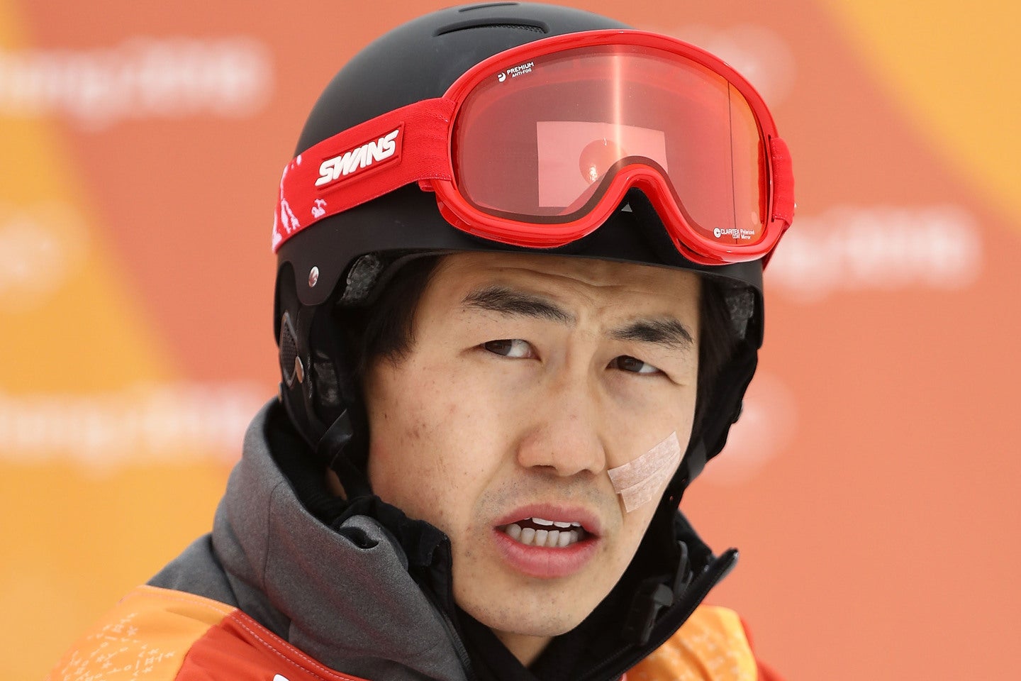 スノーボード男子パラレル大回転で予選敗退となった斯波。(C)Getty Images