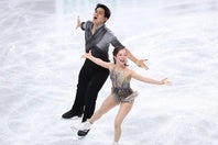 “りくりゅう”こと三浦／木原ペア。勝負のFSに臨んだ。写真：永島裕基