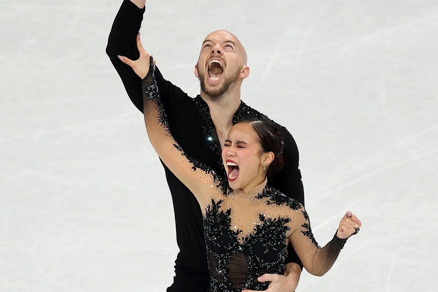好演技を披露した米国代表エリー・カム（手前）、ダニー・オシェイ（奥）。(C)Getty Images