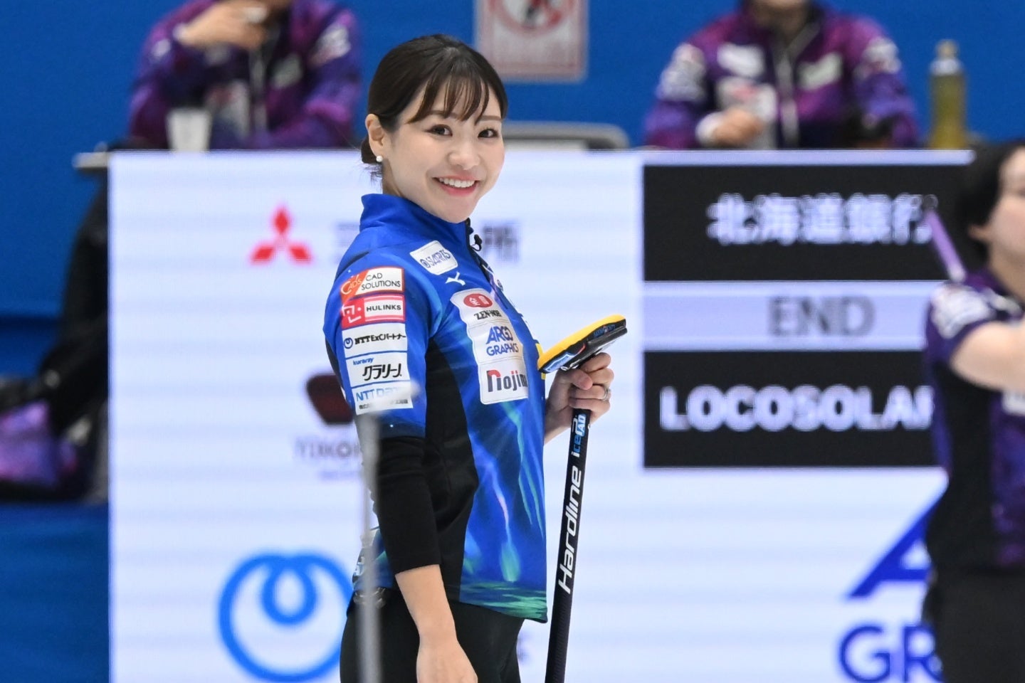 ロコ・ソラーレの吉田知那美。五輪中継番組のスタジオに出演した。(C)Getty Images