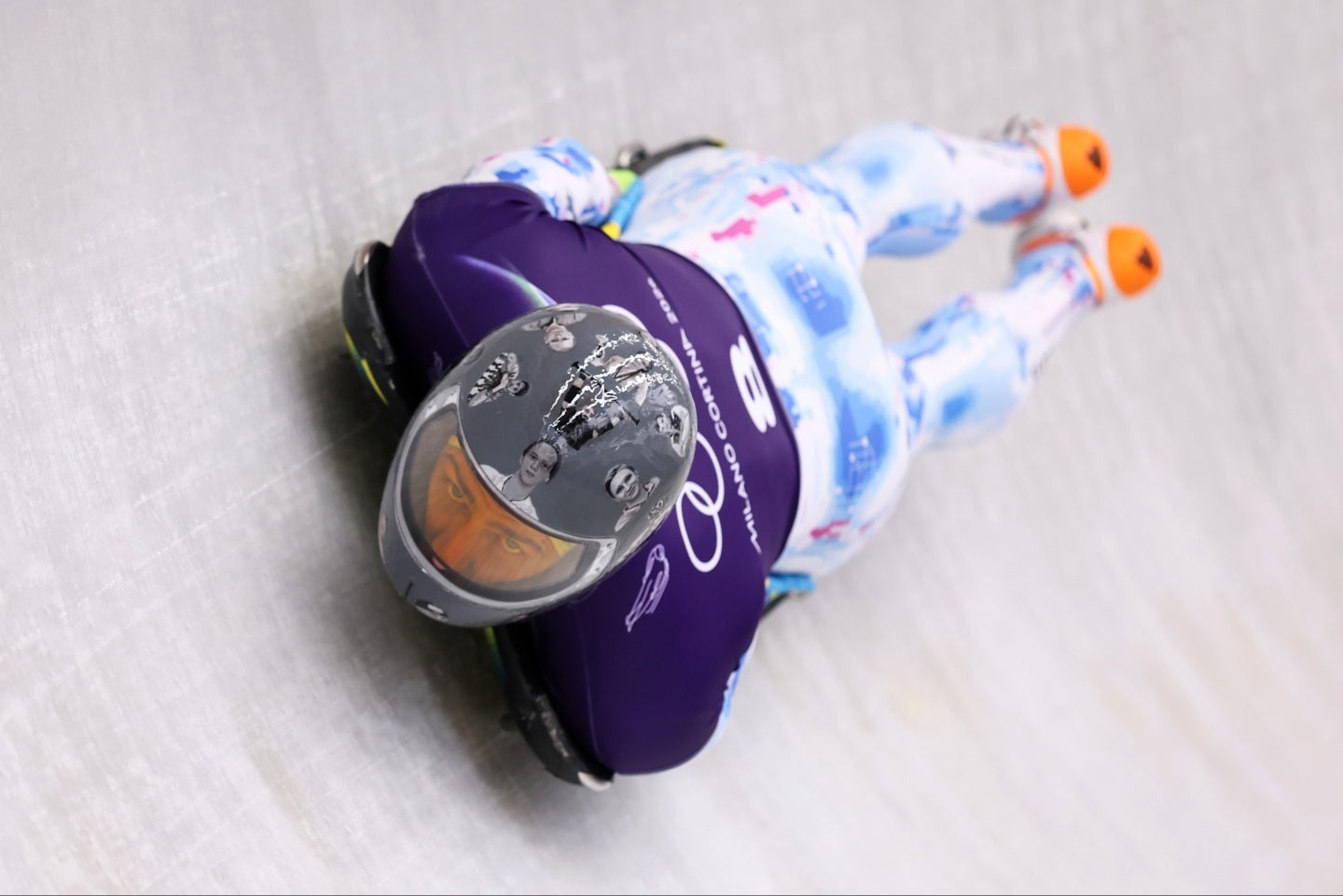 ウクライナのスケルトン選手、ヘラスケビッチ。(C)Getty Images