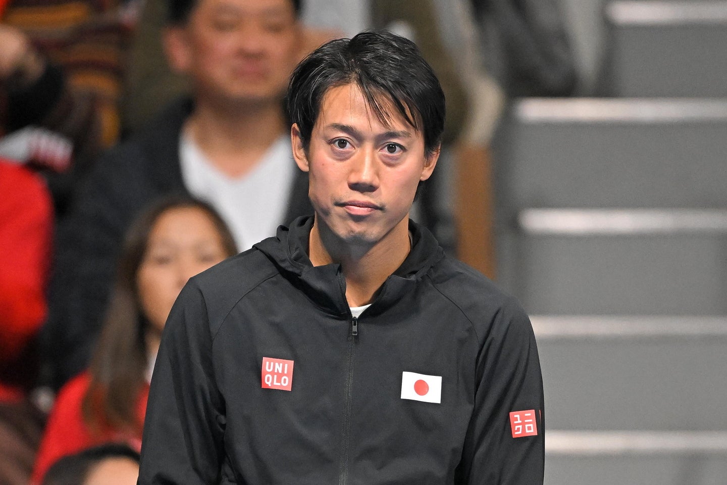 先週のデ杯ではケガの回復が間に合わず控えに回った錦織圭。15日から予選が始まるフランスの下部大会にエントリーした。写真：金子拓弥（THE　DIGEST写真部）