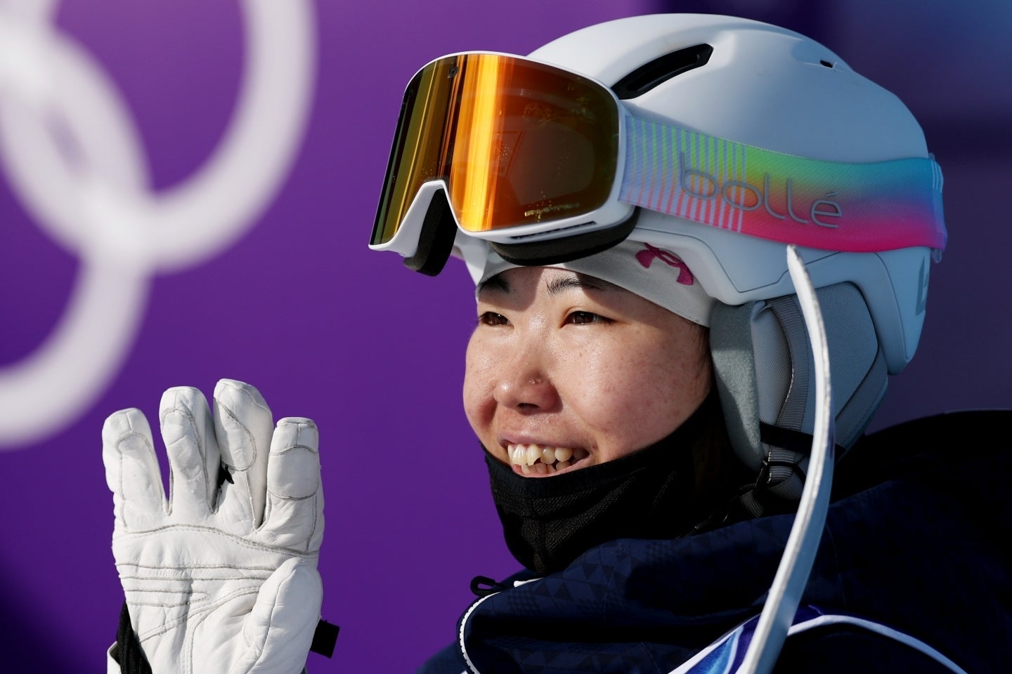 ３位と同点ながら、ターン点の差「0.2」で４位に終わった冨高日向子。(C)Getty Images