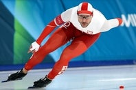 スピードスケート男子1000メートルで不運があり25位に終わったミハルスキー。(C)Getty Images