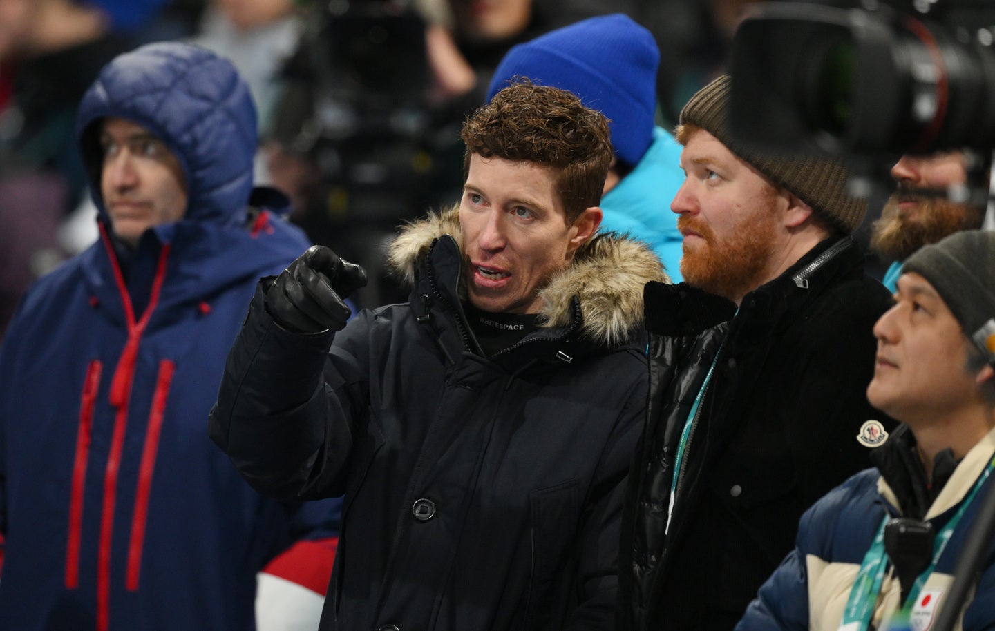 スノーボード五輪会場に現われたレジェンドのホワイト氏。(C)Getty Images