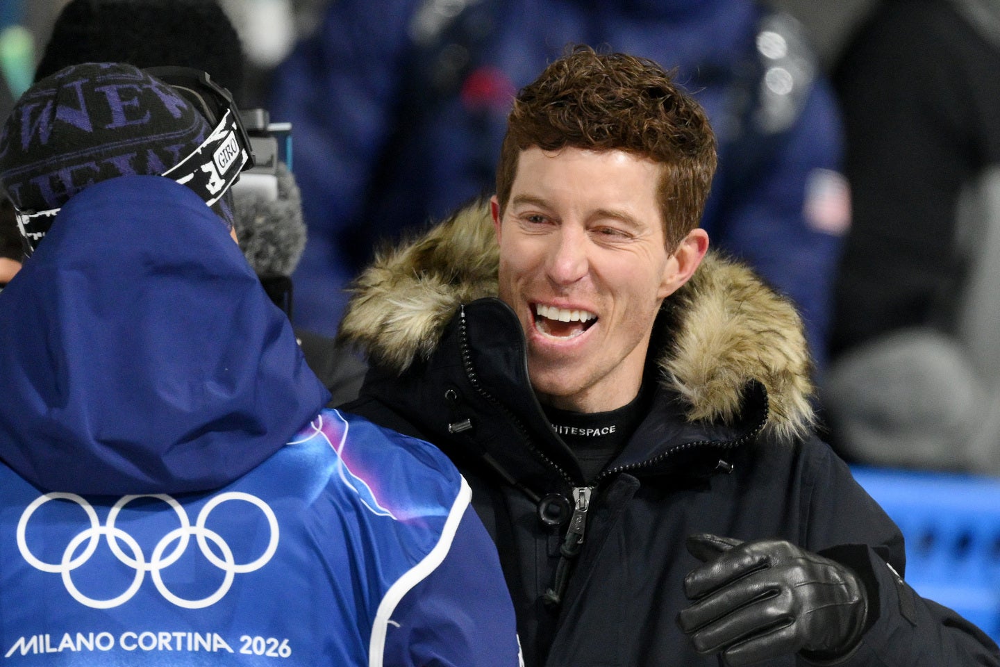 スノーボード五輪会場に現われたレジェンドのホワイト氏。(C)Getty Images