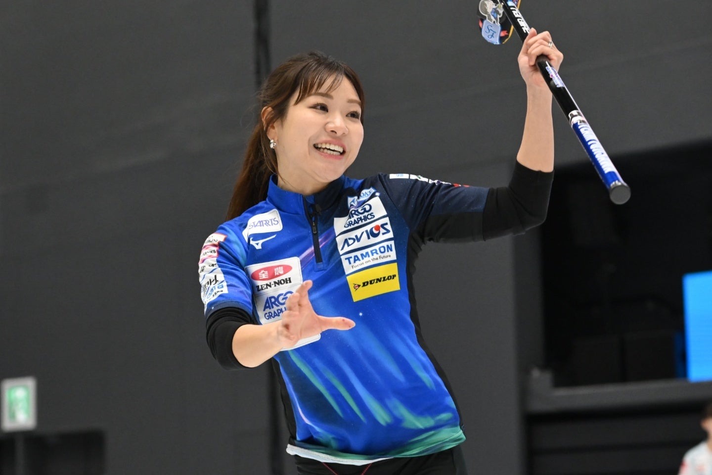 ロコ・ソラーレの吉田知那美。(C)JCA