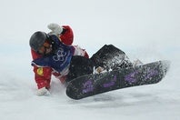 スノボ女子ハーフパイプ決勝は転倒者が続出した。(C)Getty Images