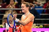 近年は思うように結果を出せなかった元世界３位のサッカリが、現在開催中のカタール大会（写真）で元女王シフィオンテク（現２位）から2021年以来となる勝利を挙げた。(C)Getty Images