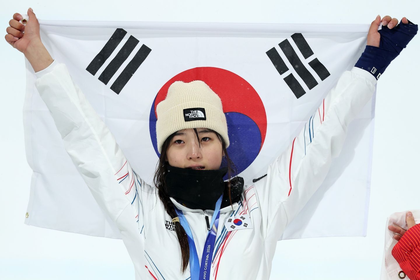 スノーボード女子ハーフパイプで金メダルを獲得した韓国のチェ・ガオン。(C) Getty Images
