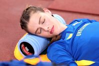 仮眠を取る姿から“眠れる森の美女”と称されたマフチフ。女子走り高跳びの世界記録保持者だ。(C)Getty Images