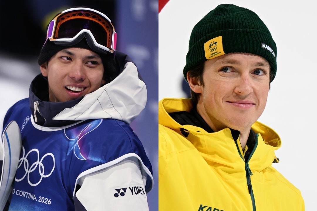 ４位でメダルを逃した平野（左）。銀メダルのジェームズ（右）がとった行動が話題になっている。(C)Getty Images