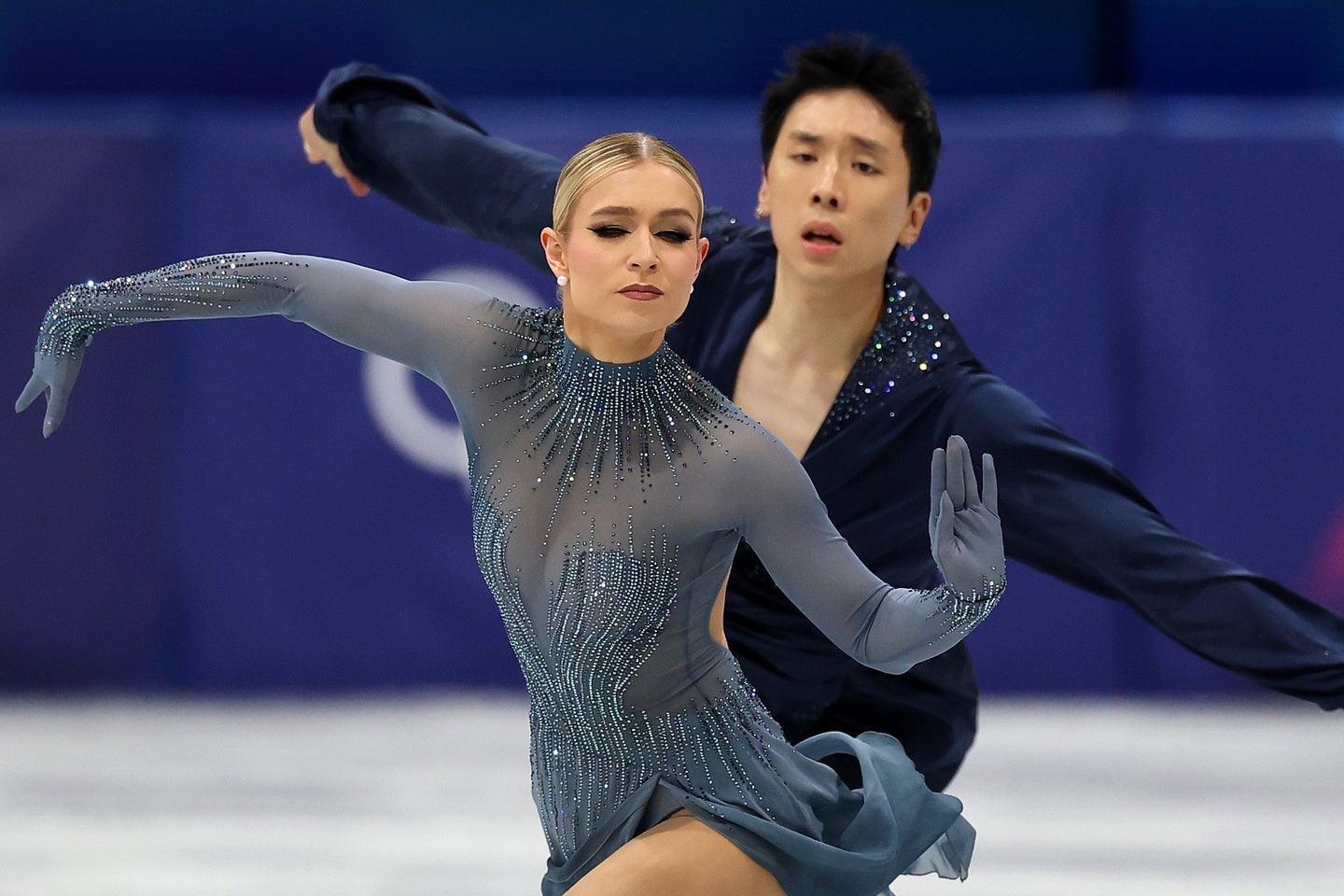 アイスダンス豪州代表のハリスとチャン。(C)Getty Images