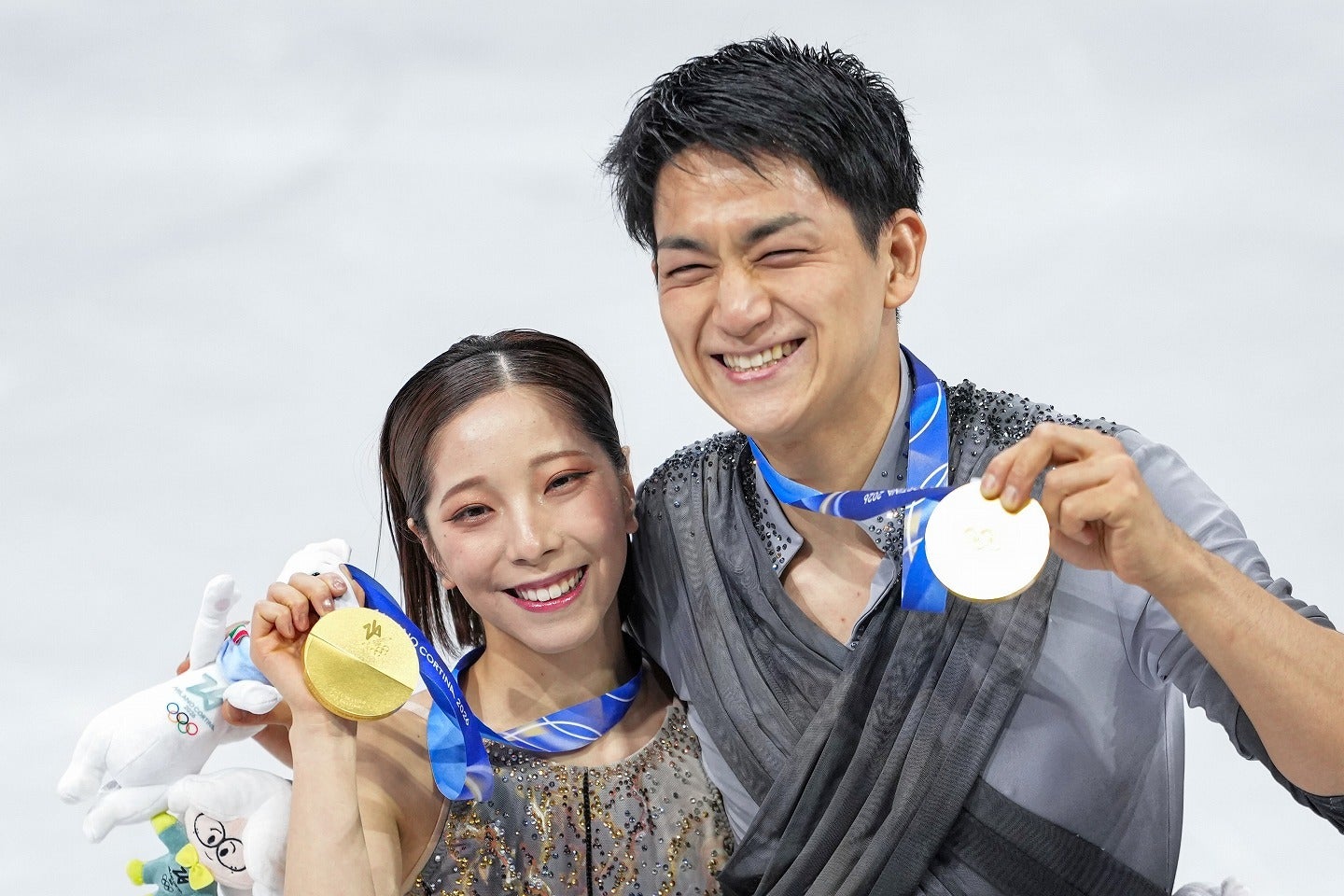 史上初の快挙を達成した三浦（左）と木原（右）。(C)Getty Images