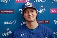 春季キャンプで順調な調整を続ける大谷。(C) Getty Images