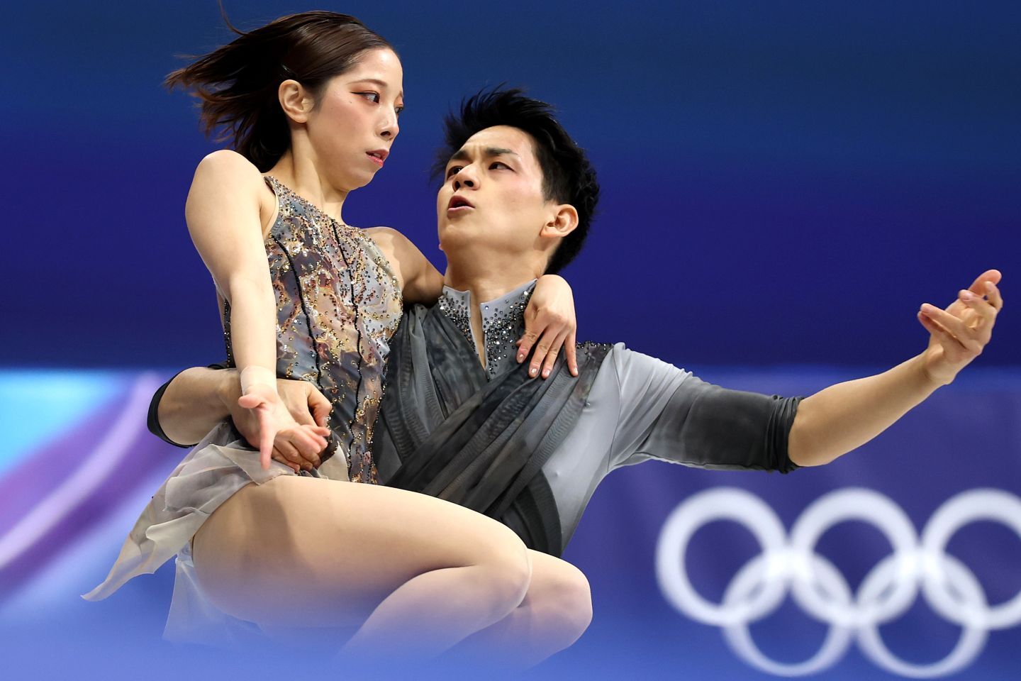 観る者を独自の世界へと引き込んだりくりゅうペア。ショート５位から逆転の圧巻Ｖを飾った。(C)Getty Images