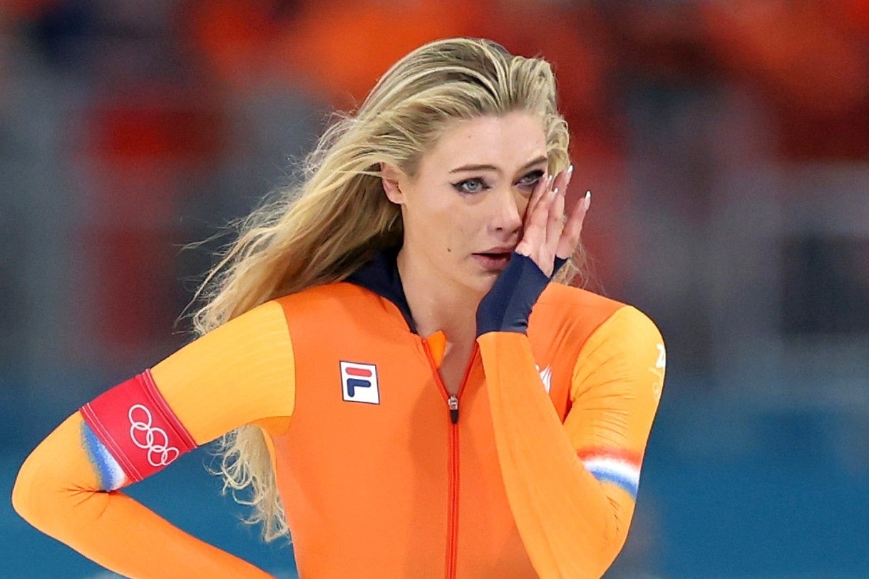 金メダル獲得に歓喜の涙を流すレールダム。(C)Getty Images