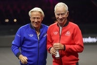 かつて頂点に君臨したタイミングで盟友のボルグ（左）が引退し、戸惑いを感じたというマッケンロー（右）。現代のトップを見て「さらに上を目指すべきだった」と振り返る。(C)Getty Images