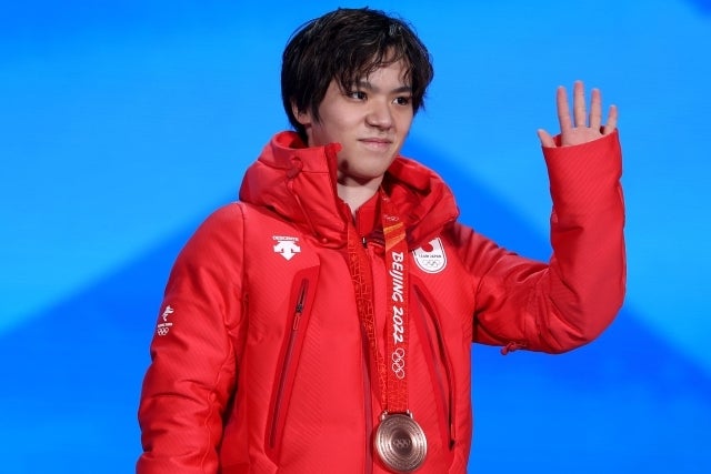 北京五輪の男子シングル銅、団体では銀を獲得した宇野昌磨。(C)Getty Images