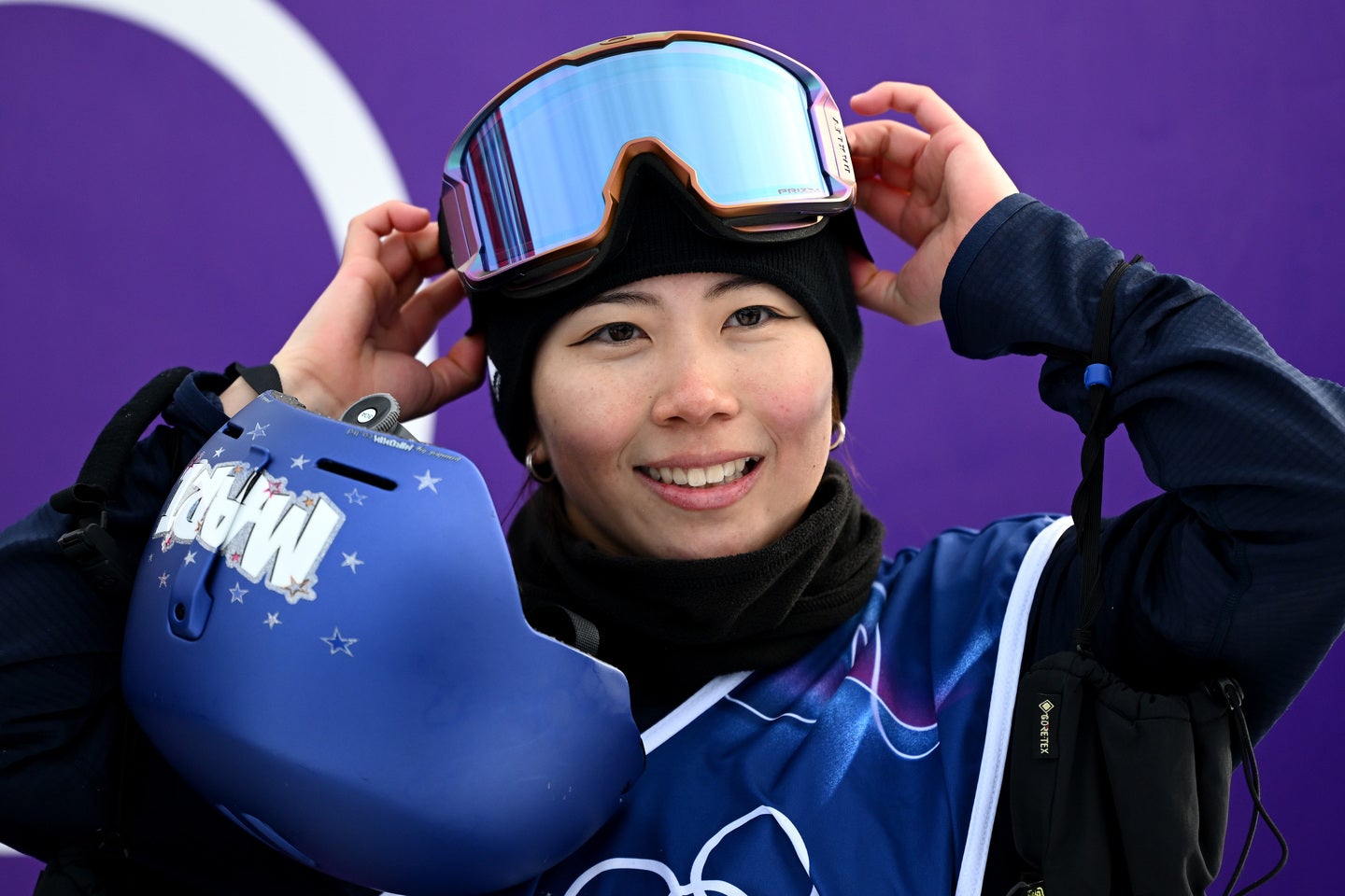 女子スロープスタイルで金メダルを獲得した深田。(C)Getty Images