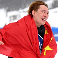 中国に金メダルをもたらした蘇翊鳴。(C)Getty Images