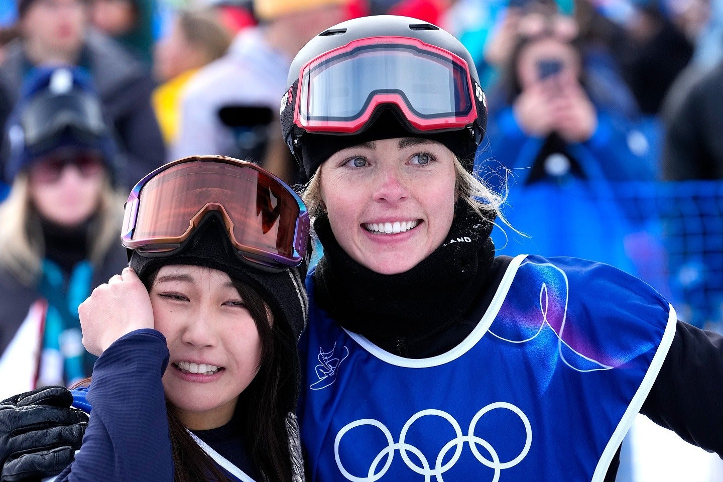 レールでのミスがあった村瀬（左）とサドウスキー＝シノット（右）。(C)Getty Images