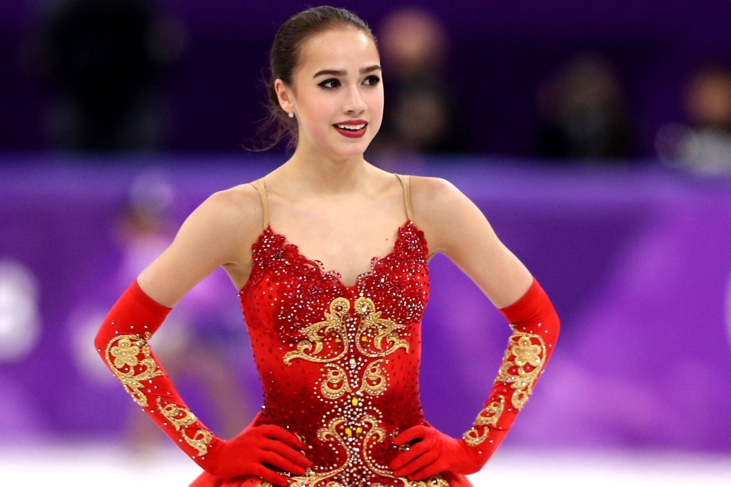 ８年前の平昌で五輪女王に輝いたザギトワ。SNSを通して坂本への敬意を示した。(C)Getty Images