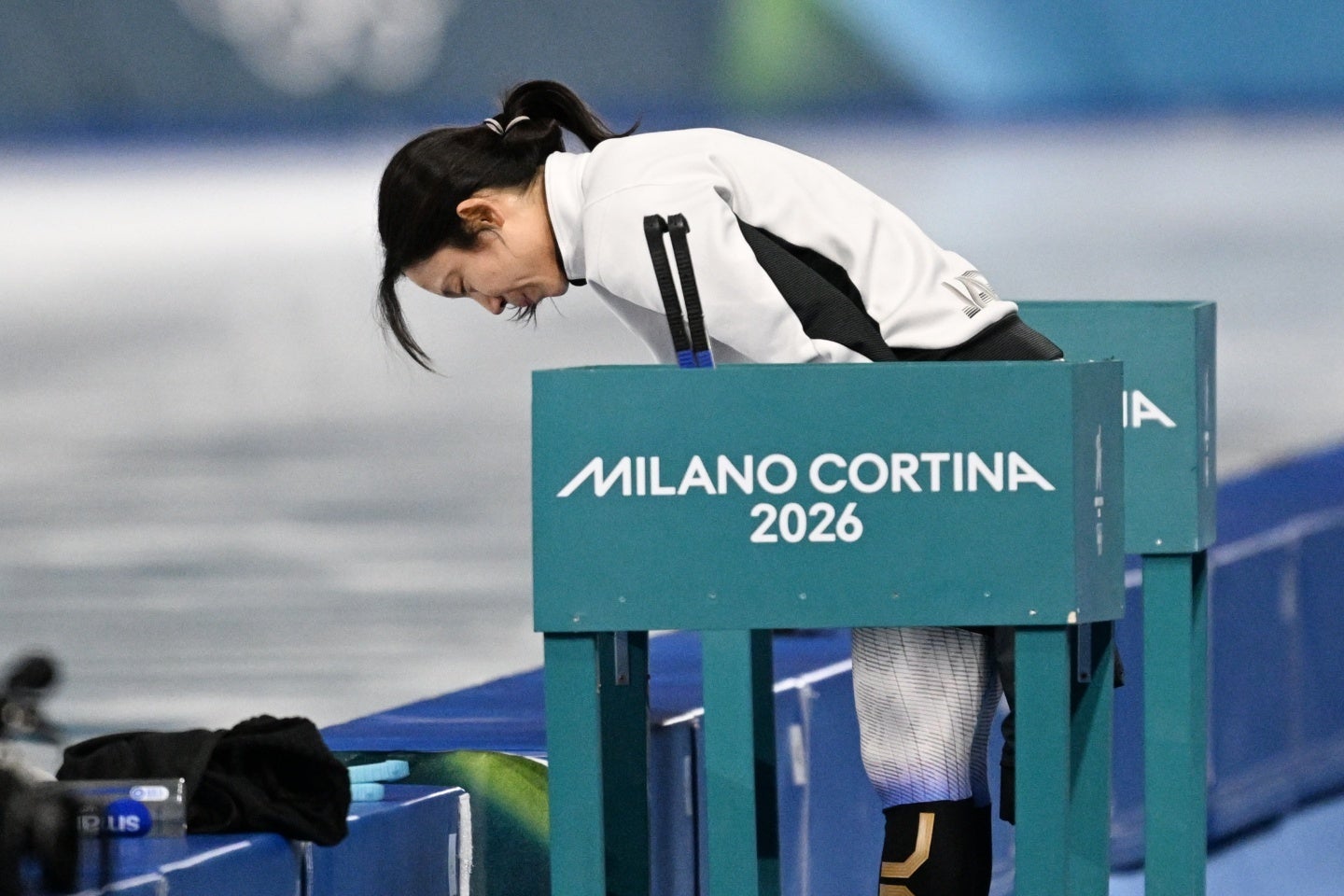 女子1500メートルに出場した髙木。３大会連続のメダルはならなかった。写真：松尾/アフロスポーツ