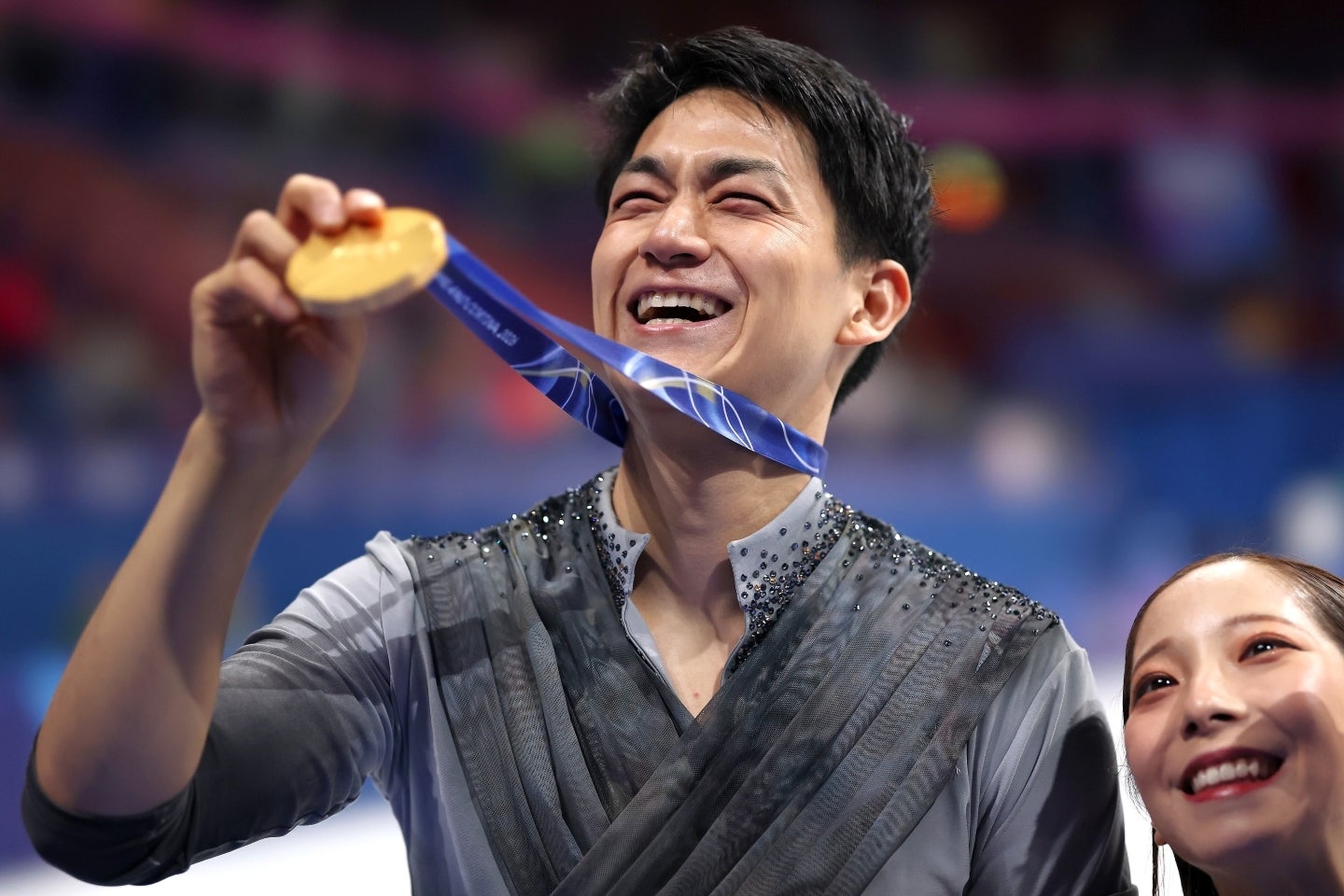 フィギュアスケート・ペアで金メダルを獲得した“りくりゅう”の木原龍一。(C)Getty Images