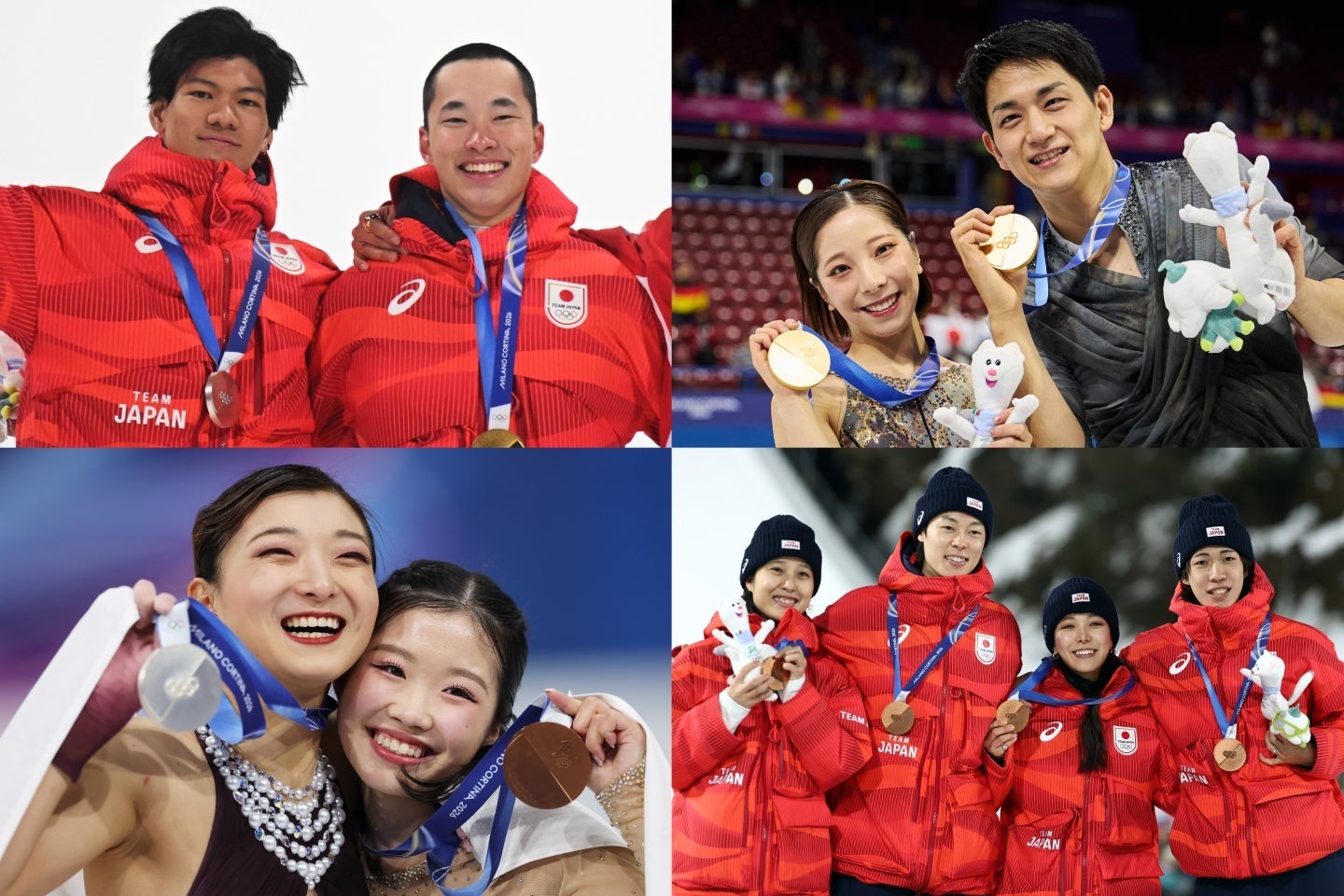 日本はミラノ・コルティナ五輪で過去最多24個のメダルを獲得した。(C) Getty Images