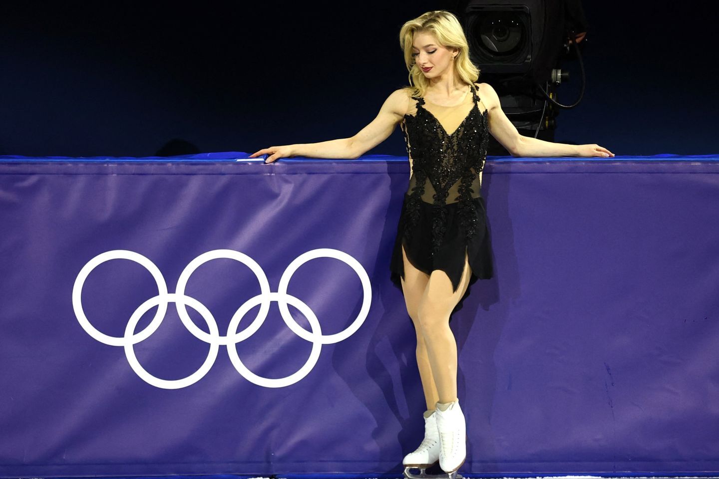 独自の世界に観衆を引き込んだグレン。波瀾万丈となった“初めての五輪”を笑顔で締めくくった。(C)REUTERS/AFLO