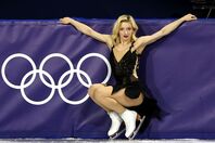 自身初の五輪に臨んだグレン。エキシビションでは妖艶な演技でスタンドの喝采を浴びた。(C)Getty Images